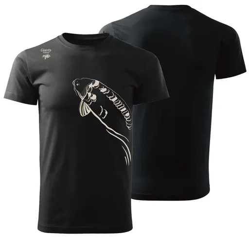 Giants fishing tričko pánské plavající kapr černé - xxxl