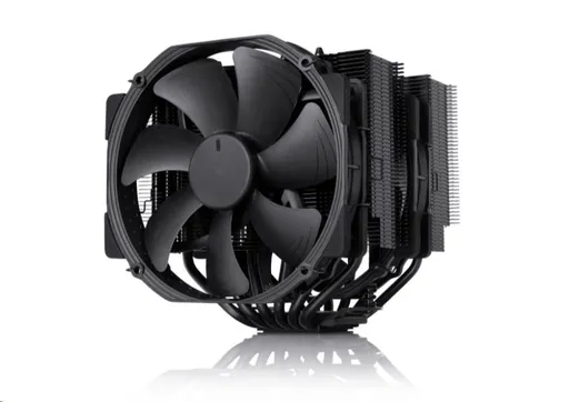 NOCTUA Chladič CPU NH-D15 chromax.black, 2x 140mm, LGA1851, AM5, černá
