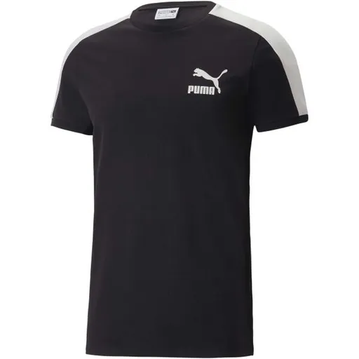 Puma T7 ICONIC TEE Pánské triko, černá, velikost
