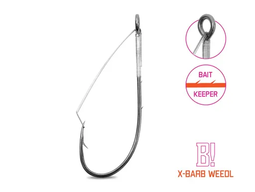 Delphin Háček na čeburašku B! X-Barb Weedl 8ks - 1/0,Delphin Háček na čeburašku B! X-Barb Weedl 8ks - 1/0