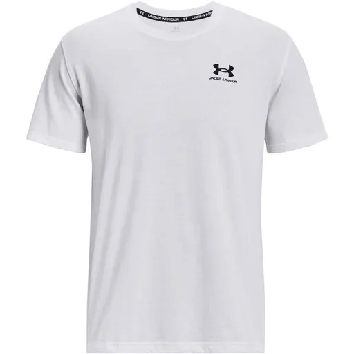 Under Armour LOGO EMB HEAVYWEIGHT Pánské tričko, bílá, velikost XXXL