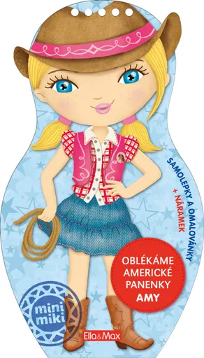 Oblékáme americké panenky AMY - omalovánky (Defekt)
