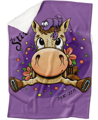 Deka Koňská znamení – štír (Podšití beránkem: ANO)