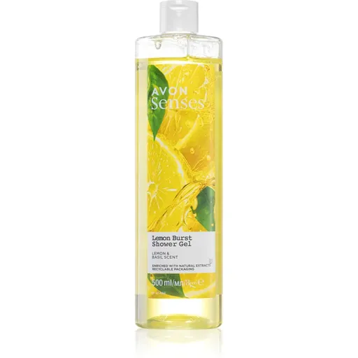 Avon Senses Lemon Burst osvěžující sprchový gel 500 ml
