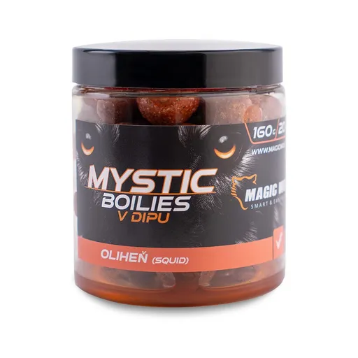 Magic Wolf Boilies v dipu Mystic 160g - Oliheň 24mm,Magic Wolf Boilies v dipu Mystic 160g - Oliheň 24mm