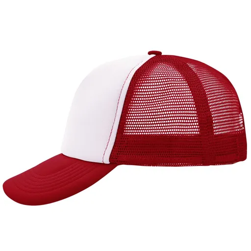 Myrtle Beach (Daiber) 5 panelová kšiltovka MB070 - Bílá / červená | uni