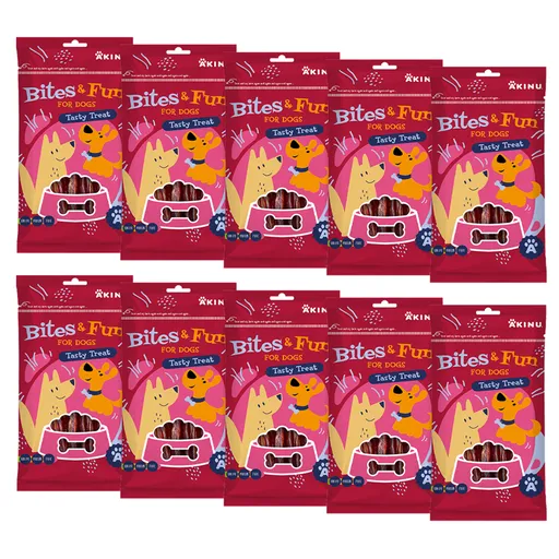 Akinu BITES & FUN Kachní prsíčka pamlsek pro psy 10 x 85 g