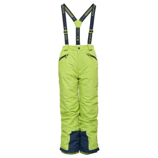 Head NAOKO Dětské lyžařské kalhoty, světle zelená, velikost 116-122