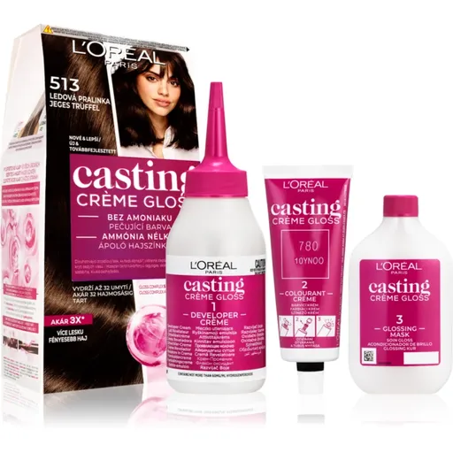L’Oréal Paris Casting Creme Gloss barva na vlasy odstín 513 Iced Truffle 1 ks