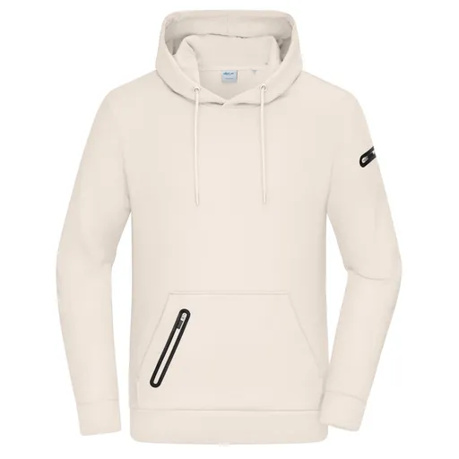 James & Nicholson (Daiber) Stylová pánská mikina s kapucí 8046 - Pískovcová | XL