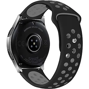 Eternico Sporty Universal Quick Release 22mm Elephant Gray and Black     (AET-U22SP-GrBl)