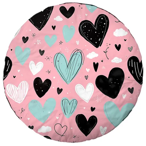 Hrací kobereček Srdíčka