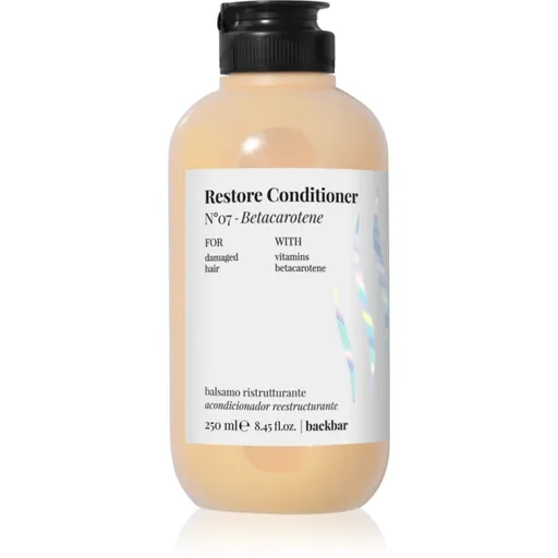 FarmaVita Backbar Restore hloubkově regenerační kondicionér pro suché a poškozené vlasy 250 ml