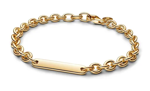 Pandora Pozlacený článkový náramek Shine Moments 569523C00 16 cm