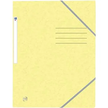 OXFORD desky A4 s gumičkou, pastelově žluté (400116357)