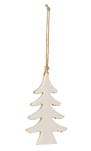 Závěsná dřevěná dekorace stromek - 8*1,5*14cm J-Line by Jolipa