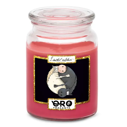 Svíčka Jin jang Koně (Vůně svíčky: Višně v čokoládě)