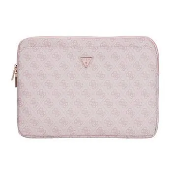 Guess PU 4G Triangle Logo Obal pro Notebook 14" Pink