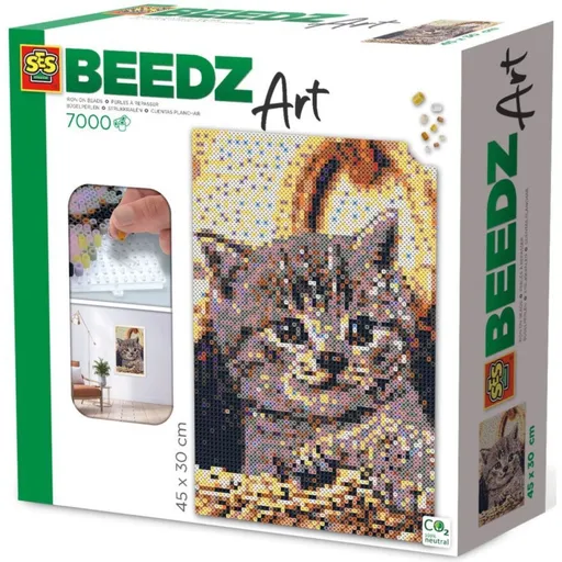 Alltoys Kreativní sada Beedz Art - Kočička 7000