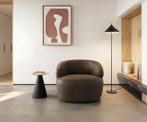 Lounge Jídelní židle Nova 88x88 cm mikrovlákno taupe vintage