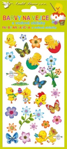 Velikonoční barvy na vajíčka s vodovými obtisky 773