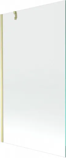 MEXEN/S Next vanová zástěna FIX 100 x 150, transparent, zlatá kartáčovaná 895-100-000-00-00-55