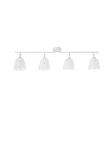 NOVA LUCE bodové svítidlo SION bílý kov bílý kabel E14 4x5W 230V IP20 bez žárovky 9155424