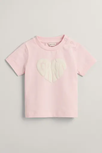 TRIČKO GANT HEART GRAPHIC SS T-SHIRT CRYSTAL PINK