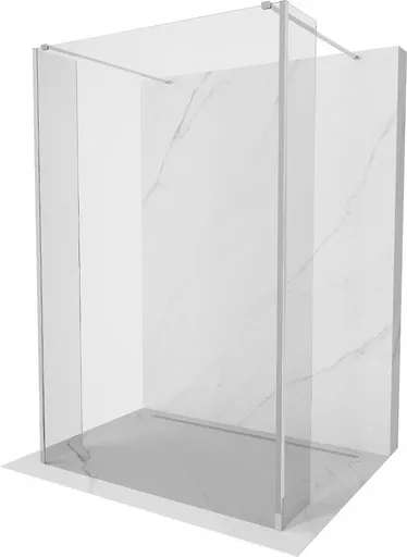 MEXEN/S Kioto Sprchová zástěna WALK-IN volněstojící 115 x 30 x 30, transparent, chrom 800-115-030-222-01-00-030