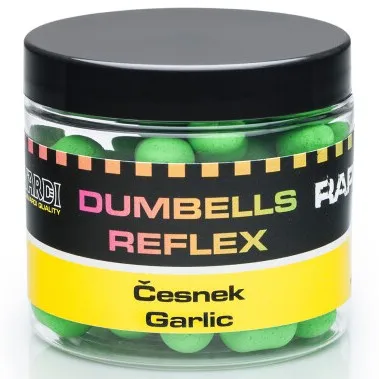 Mivardi plovoucí boilies rapid dumbells reflex 70 g 18 mm - česnek