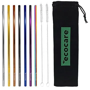 ECOCARE Kovová Brčka Set Mix 7 ks (0750122021970)