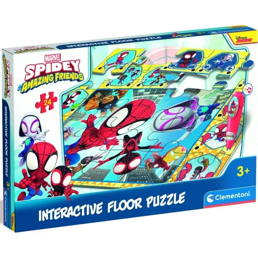 Clementoni Podlahové puzzle s interaktivním perem Spidey