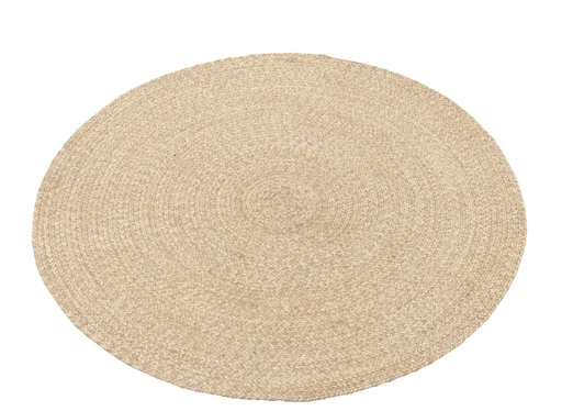 Venkovní přírodně-krémový kulatý koberec Miami Outdoor S - Ø 118 cm J-Line by Jolipa