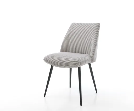 Jídelní židle Elso-Flex podnož zúžená kovová černá manšestrová