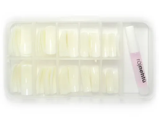 Ráj nehtů - nehtové tipy Classic přírodní - vel.0-9 - sada - 100ks