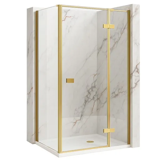 REA/S Sprchový kout Atlas 120x90 Brush Gold vpravo KPL-K4477