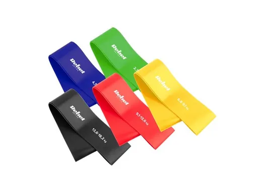 Guma posilovací REBEL TPE Mini Band L 2,3-18,2kg 5ks mix color