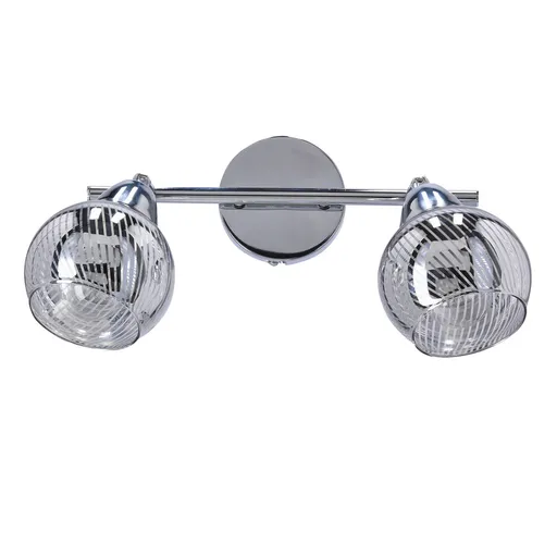 Stropní lampa Virginia s chromovým páskem, e14, zrcadlové stínidlo