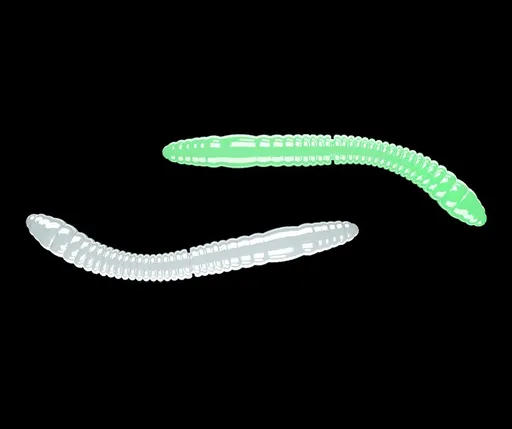 Libra Lures Fatty D’Worm Glow UV green - D’Worm 6,5cm 10ks,Libra Lures Fatty D’Worm Glow UV green - D’Worm 6,5cm 10ks