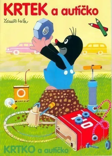 Krtek a autíčko - omalovánky A4 - Zdeněk Miler