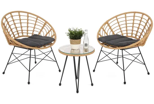 Zahradní balkónová souprava 3 ks Dekorhome