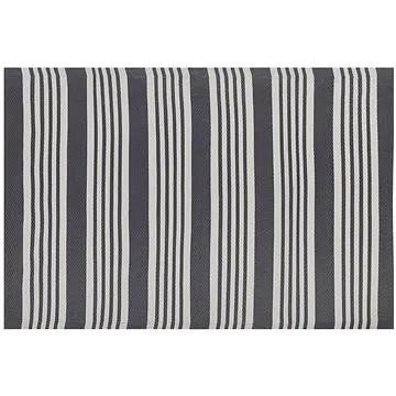 Venkovní koberec 120 x 180 cm černý a světle šedý DELHI, 202338 (beliani_202338)