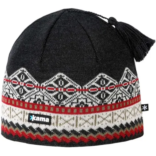 Kama MERINO Zimní čepice, černá, velikost