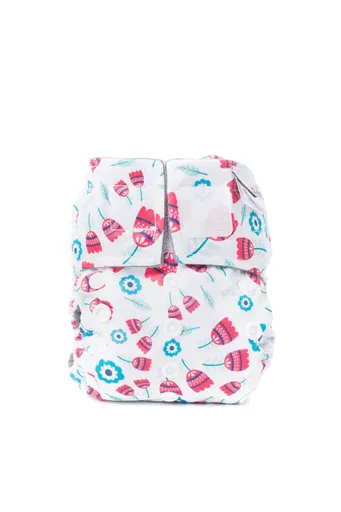 Bobánek Novorozenecká AIO plena suchý zip 1 ks tulipány