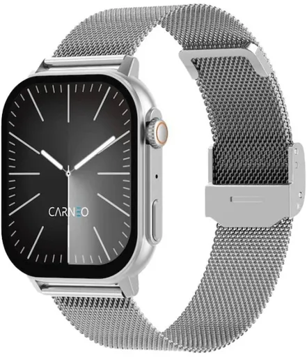 CARNEO Chytré hodinky Carneo Zephyr ULTRA HR+ stříbrné SET