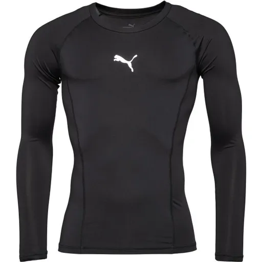 Puma LIGA BASELAYER LONG SLEEVE TEE Pánské funkční triko, černá, velikost