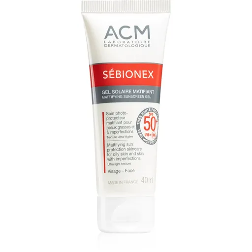 ACM Sébionex SPF 50+ zmatňující pleťový gel 40 ml