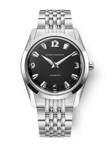 Nivada Grenchen Antarctic 35 mm - Black White Luminova - Beads of Rice