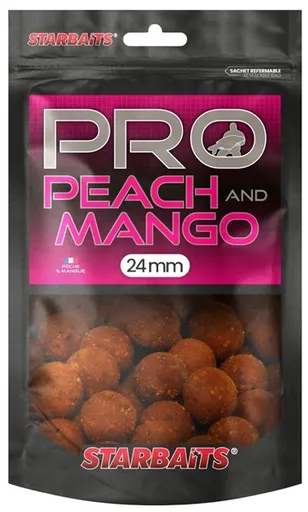 Starbaits boilie probiotic peach mango + n-butyric - 200 g 24 mm