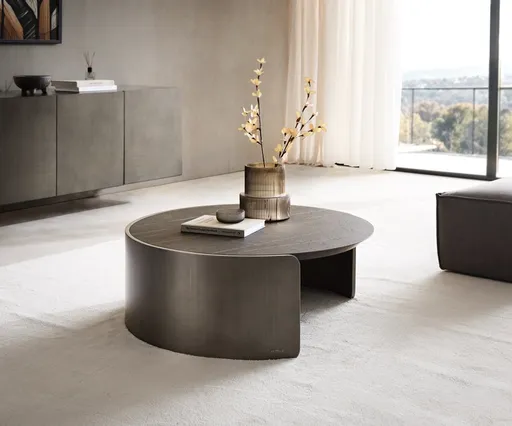 Konferenční stolek Haru 90x35 cm keramický Laminam® Noir Desir